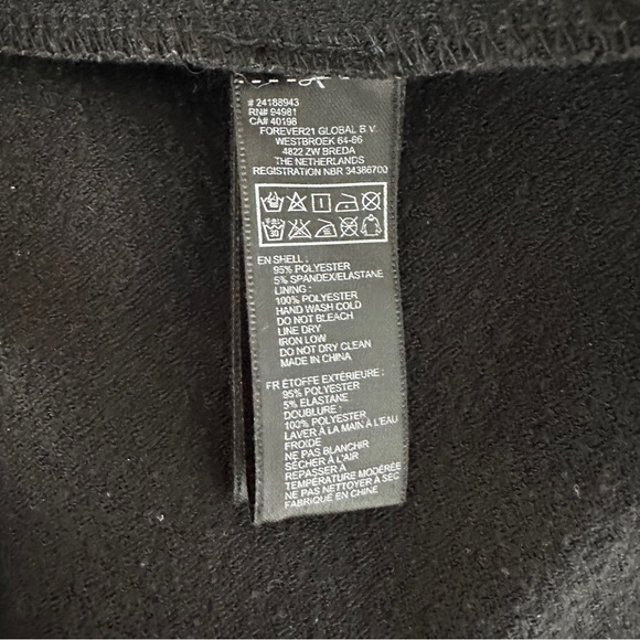 Forever 21 Peplum Black Jacquard Top - Picture 8 of 8